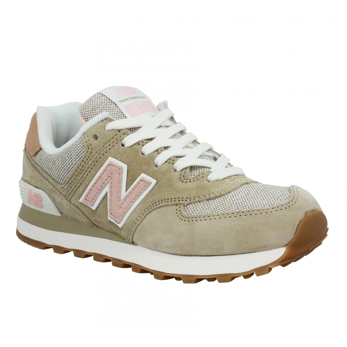 new balance 574 beige et rose